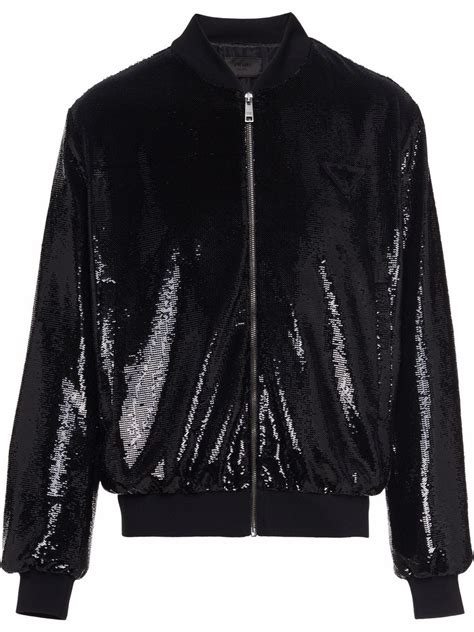 prada sequin jacket|Black Sequin.